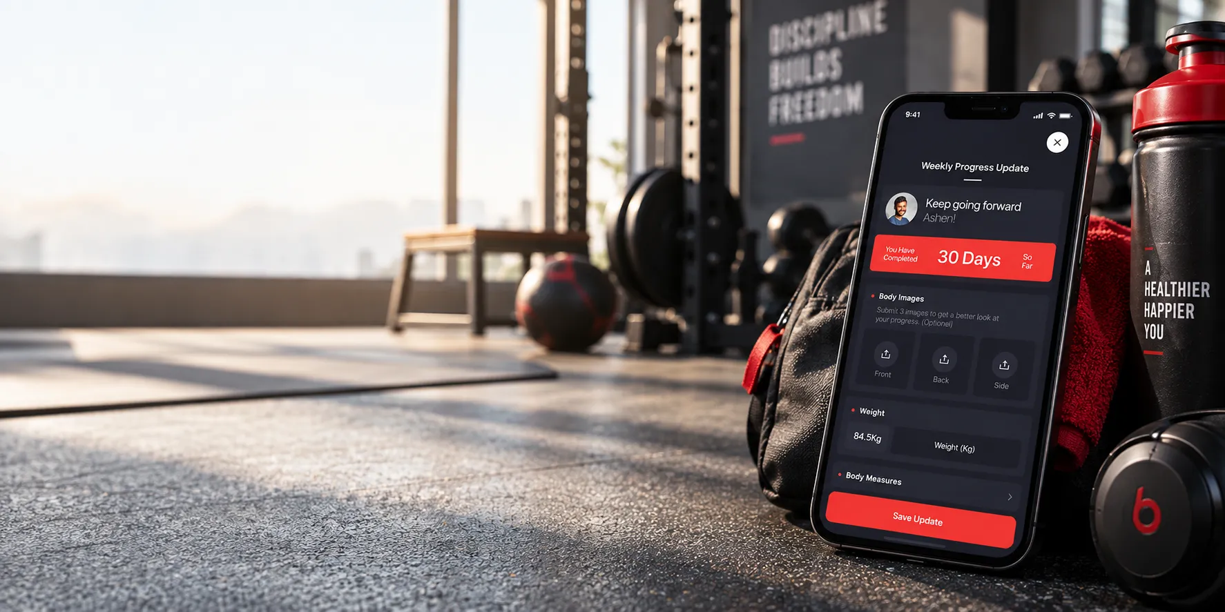 The Lean SL fitness app open on a smartphone screen